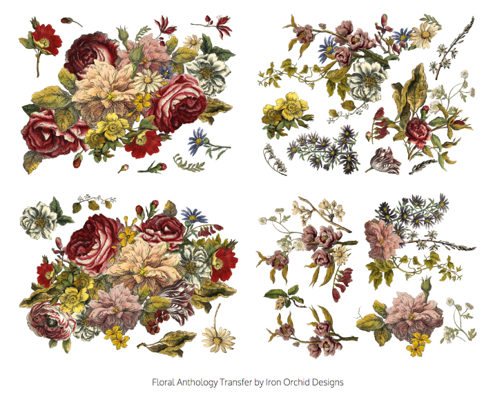 IOD Floral Anthology Transfer